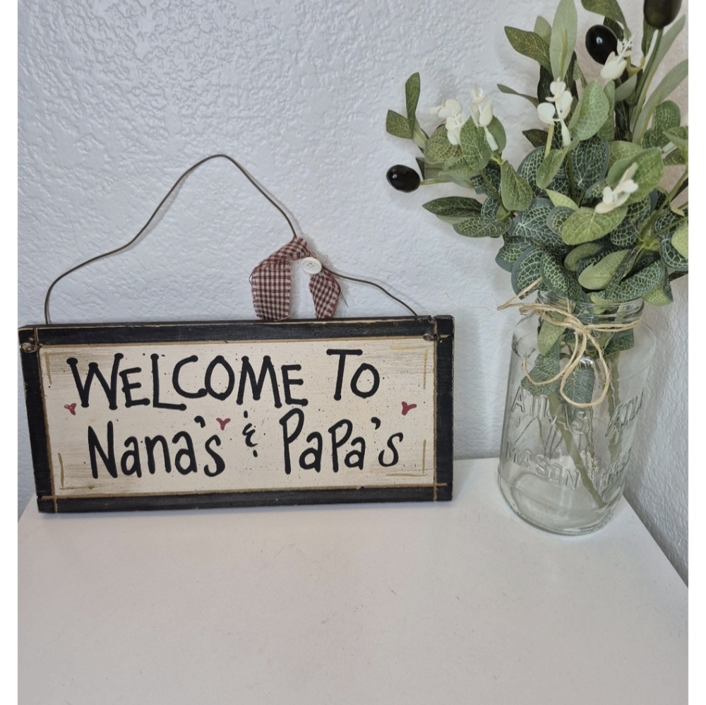 Rustic Welcome To NANAS AND PAPAS
